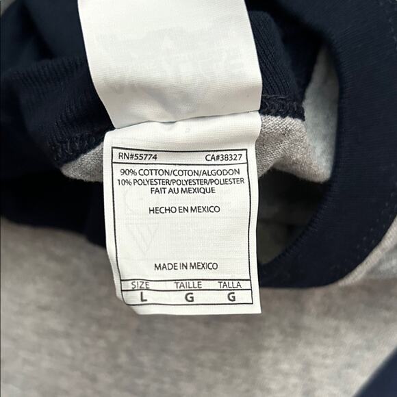 Neck Deep Gray and Blue Raglan Tee with 3/4 Sleeves, Size Large, NWOT - Picture 11 of 11